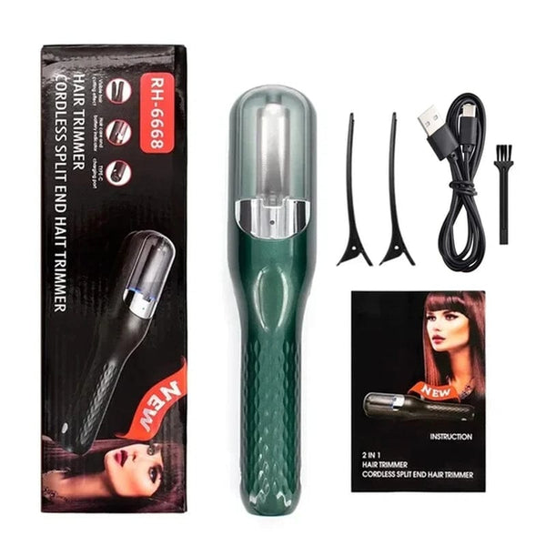 ```Rechargeable Cordless Hair Trimmer for Split Ends Repair and Damaged Hair Care```